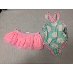 NWT CAT JACK GIRLS SWIM SUIT 2 PIECE SIZE 9 MONTHS